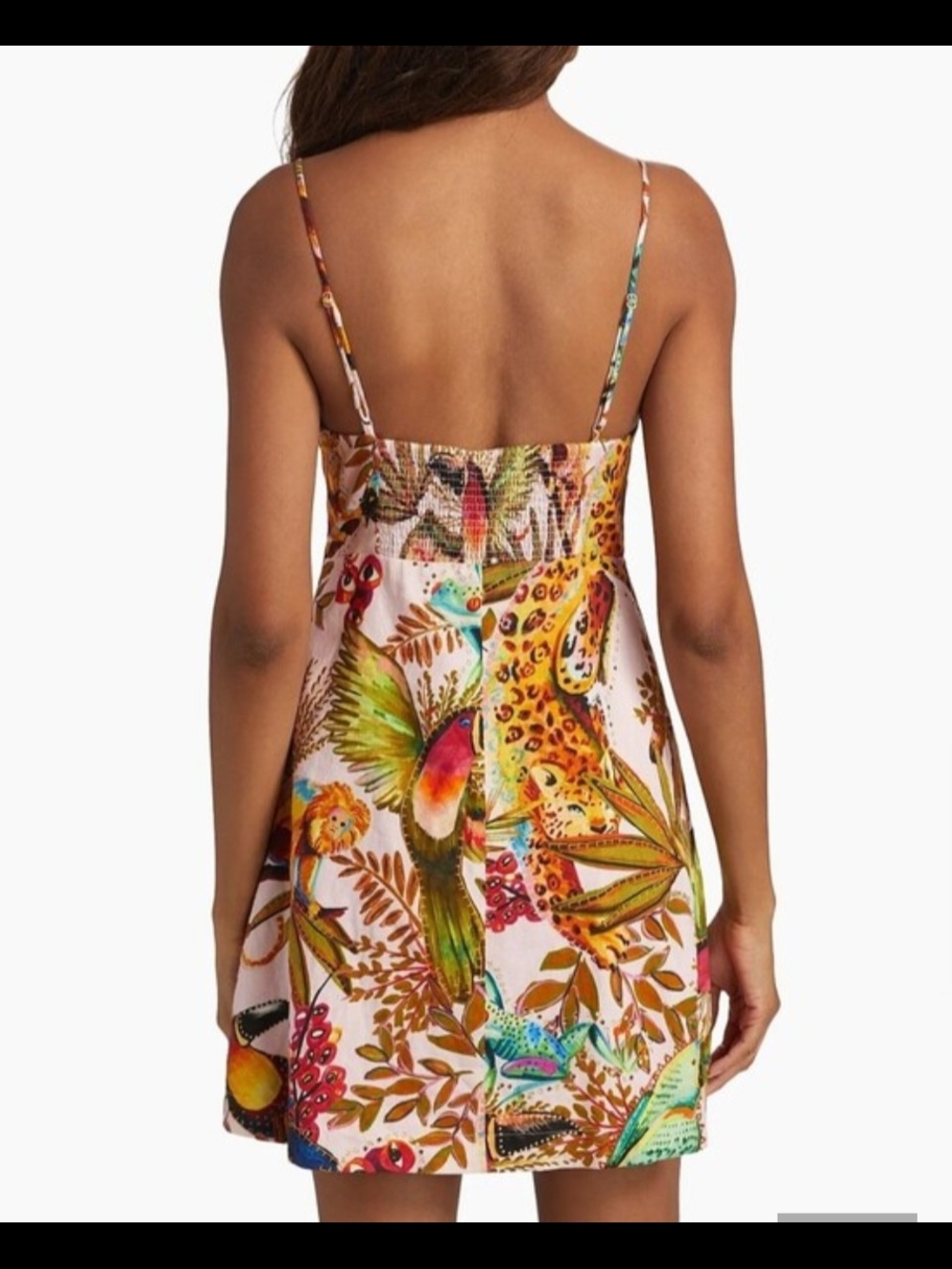 Farm Rio Into The Jungle Linen Blend Mini Dress - Picture 4 of 14